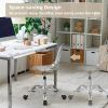 Swivel Acrylic Armless Adjustable Height Office Chair