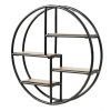 Hanging Storage Shelf Circular Wall-Mounted 4-Tier Rack