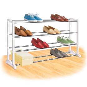 4 Tier Shoe Rack Holds up to 20 Pair of Shoes