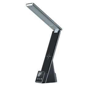 Folding Desk Lamp Wireless Charger with Clock & Can Charge Phone, Watch or Airpods