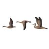 Set of 3 Sculpted Wooden Reeds Migrating Birds in 3 Different Sizes