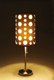 30" GREY/WHITE RETRO TABLE LAMP