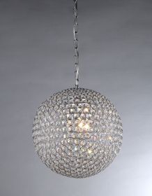 Prometheus Chrome and Crystal 4-light Chandelier