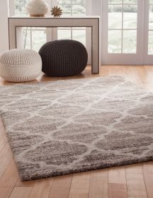 5' x 8' Trellis Ivory/Tan/Brown Area Rug