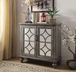 ACME Velika 2 Door Weathered Gray Console Table