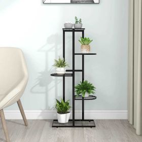 5-Tier Black Metal Flower or Display Stand