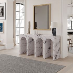 Fritzy Engineered Stone Console Table