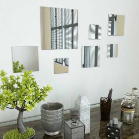 7 Piece Square Wall Mirror Set