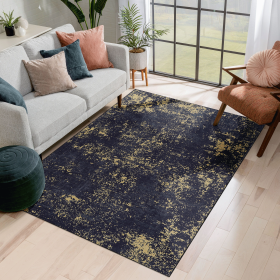 5' x 8' Washable Rug, Low-Pile, Non-Slip, Non-Shedding, Foldable and Kid & Pet Friendly