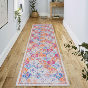 Naar 2' 6'' x 10' Washable Rug, Low-Pile, Non-Slip, Non-Shedding, Foldable, Kid & Pet Friendly