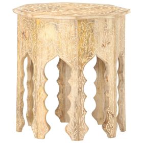 Hand Designed Solid Mango Wood End Table