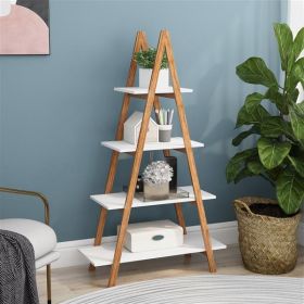 Bamboo Wood  “A” Frame Ladder Display Stand