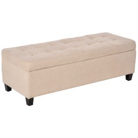 Tufted Ottoman End of Bed Storage Bench with Lift Top