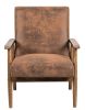 25.38'' Wide Classic Mid-Century Modern Arm Chair, Light Brown