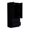 Armoire Edie, Bedroom, Black