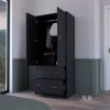 Armoire Edie, Bedroom, Black