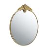 36" x 41" Large Round Wall Mirror with Gold Metal Frame