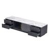 Modern TV Stand for 70'' TV with 4 Drawers, Media Console Table, Entertainment Center with Large Storage Cabinet for Living Room, Bedroom