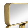 32" Rectangle Mirror, 8 Small Mirrors with Gold Metal Frame