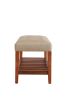 ACME Charla Bench in Beige & Oak 96682