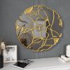 39.5" Timeless Round Wall Mirror with Gold Intertwined Frame