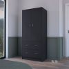 Armoire Edie, Bedroom, Black