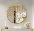 39.5" Timeless Round Wall Mirror with Gold Intertwined Frame