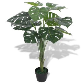 27.6" Artificial Monstera Plant with Pot