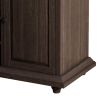 Vintage Style 3-Drawer 2-Door Storage Cabinet with 12-Grid Wine Rack, for Living Room, Kitchen, Dining Room