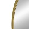 24" x 36" Arched Accent Mirror with Gold Metal Frame for Bathroom, Bedroom, Entryway Wall