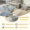 Modern SILVER Stainless Steel Singer-Layer Clear Tempered Glass Coffee Table for Bedroom Living Room