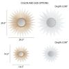 29.5" Sunburst Wall Decor Mirror