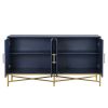 U_STYLE Distinctive Features of Four-Door Sideboard with Metal and Cross-Leg Design,Suitable for Living Rooms,Entrance and Study