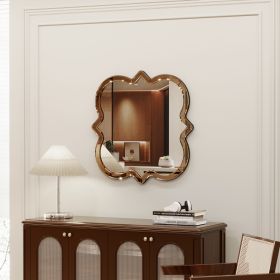 24" x 24" Wall Mounted Decorative Wavy Mirror