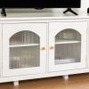 71-inch stylishTVcabinet,Entertainment CenterTV stand,TVConsoleTable,Media Console,solidwood frame,Changhong glass door,Metal handle,antique white