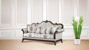 Gloria Traditional Style 2PC button tufted Living Room Set