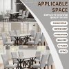 Sintered Stone Dining Table, 63" Modern Gray Rectangular Kitchen Dinner Table