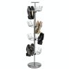 Chrome 4 Tier Revolving Shoe Rack Tree & Holds 24 Pairs of Shoes