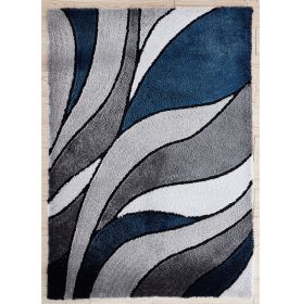 Aria Collection Soft Pile Hand Tufted Shag Area Rug (Color: as Pic)