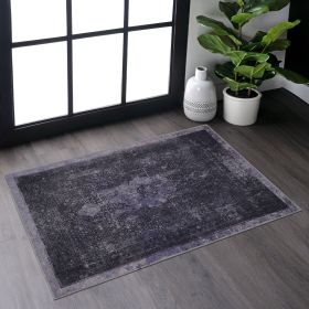 Naar 2x3, Machine Washable, Low-Pile, Non-Slip, Non-Shedding, Foldable, Kid & Pet Friendly Area Rug (Color: as Pic)