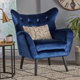 Blue Velvet Dining Room Chair (Color: as Pic)