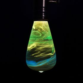 Resin Wood and Metal Base Table Lamps with EP Lights (Color: Bulb wood base)