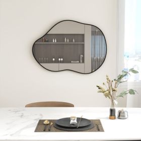 Wooden Unique Shaped Wall Mirror (Type: Style A, Color: As pic show)